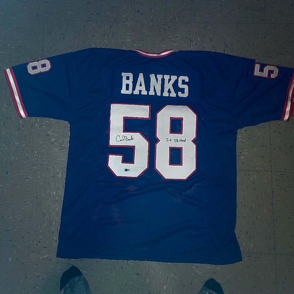 Signed Carl Banks Giants Jersey - Picture 3 of 5